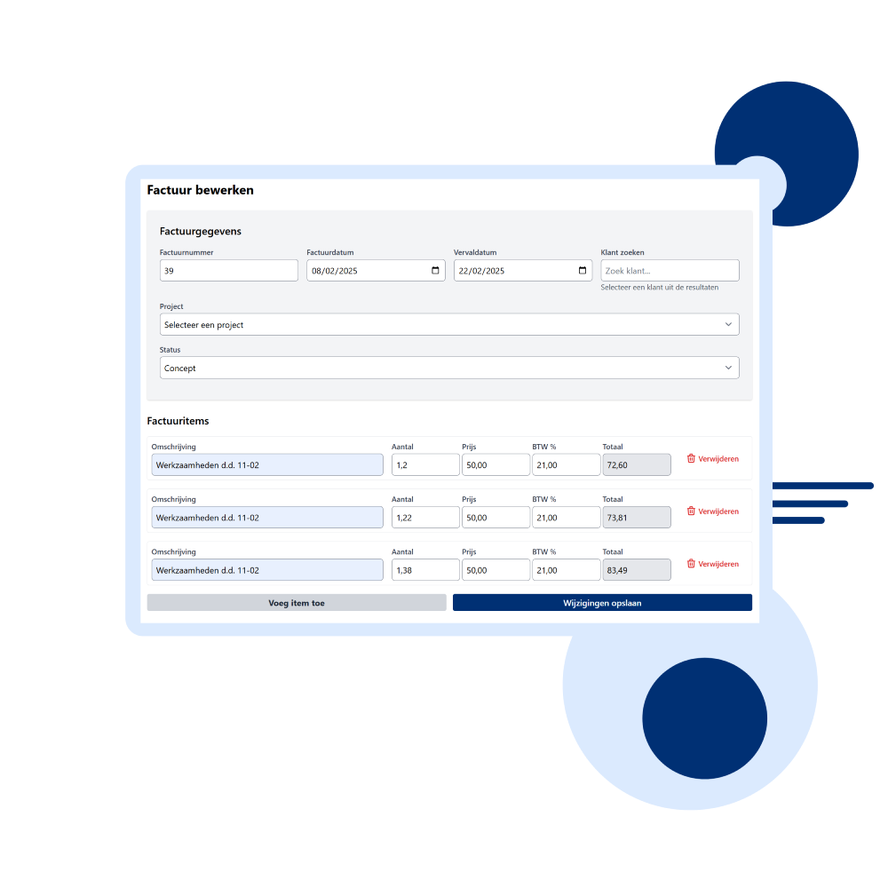 gratis online factuurbeheer