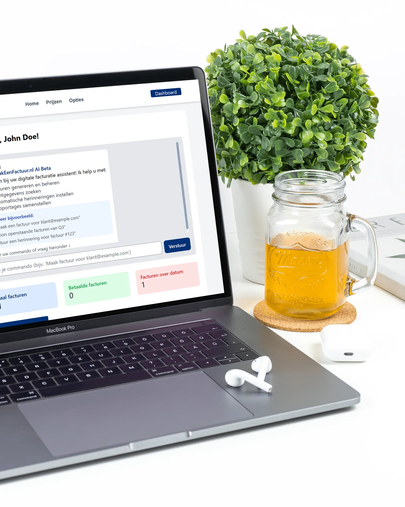 Factuurbeheer dashboard overzicht