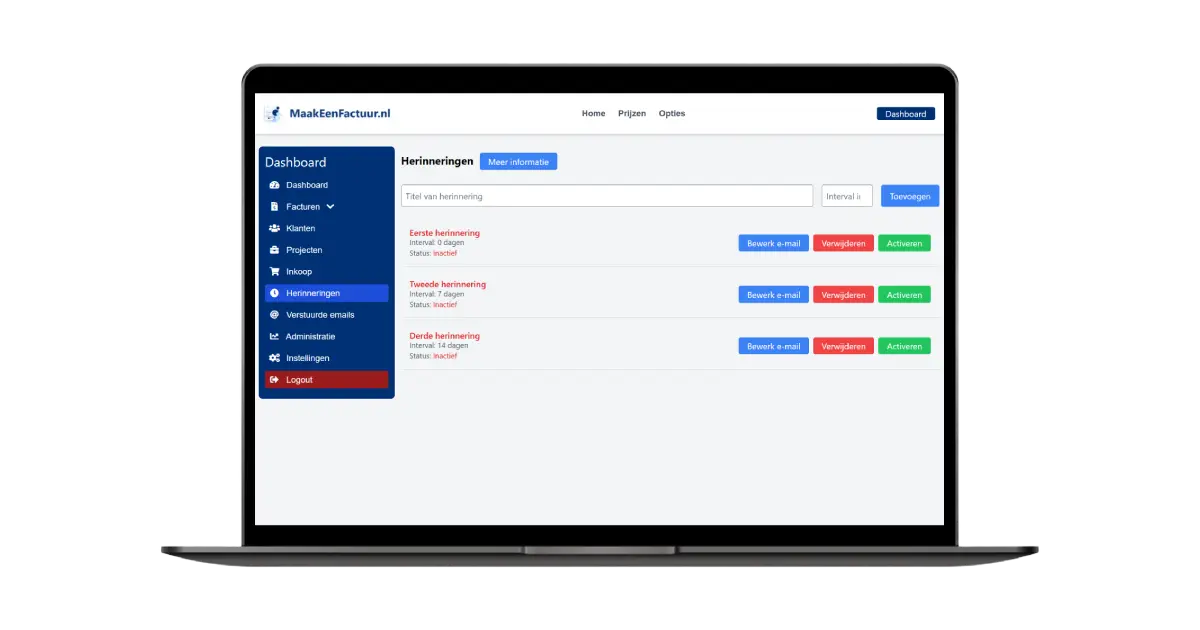 blog automatische herinneringen van maakeenfactuur.nl: een eenvoudige gids